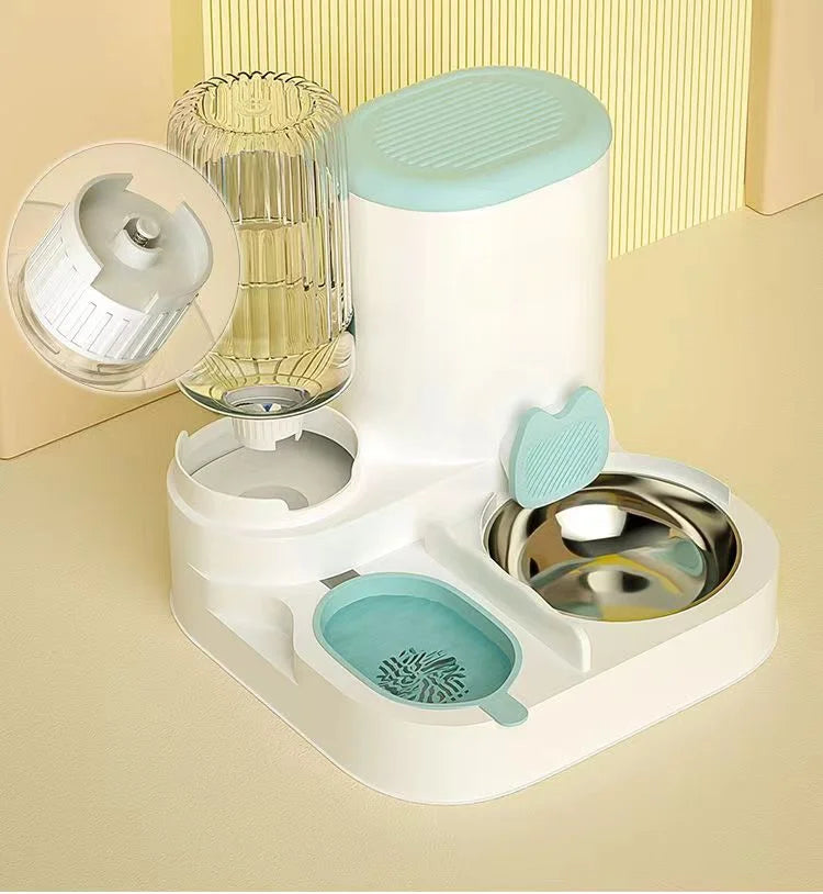 Automatischer Futternapf für Katzen, Hunde, Haustiere, Wasserspender, integrierter Katzennapf, Katzenfutternapf, Hunde, Essen, Trinken